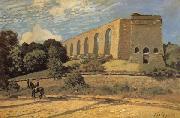 Alfred Sisley The Aqueduct at Marly oil painting reproduction